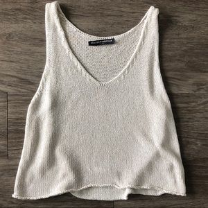 Brandy Melville Beige Knit Top